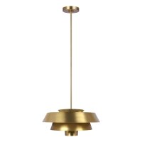 Lampe de plafond m&eacute;tal en laiton &Oslash;46cm Mid...