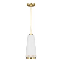 Deckenlampe Metall in Messing Weiß E27 Retro Design