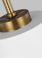 Deckenlampe Metall in Messing Weiß E27 Retro Design