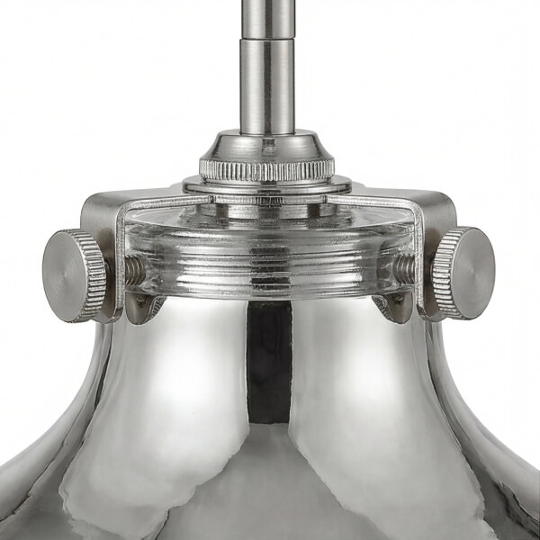 Deckenleuchte Metall in Chrom E27 Ø25cm SERENO