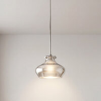 Plafonnier en métal chromé E27 Ø25cm...