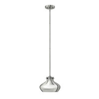 Plafonnier en métal chromé E27 Ø25cm...