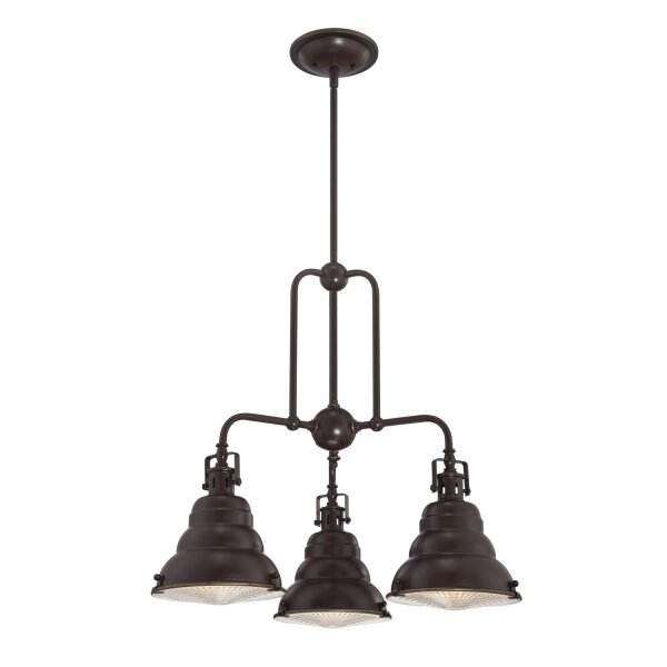 Plafonnier design industriel en bronze antique métal