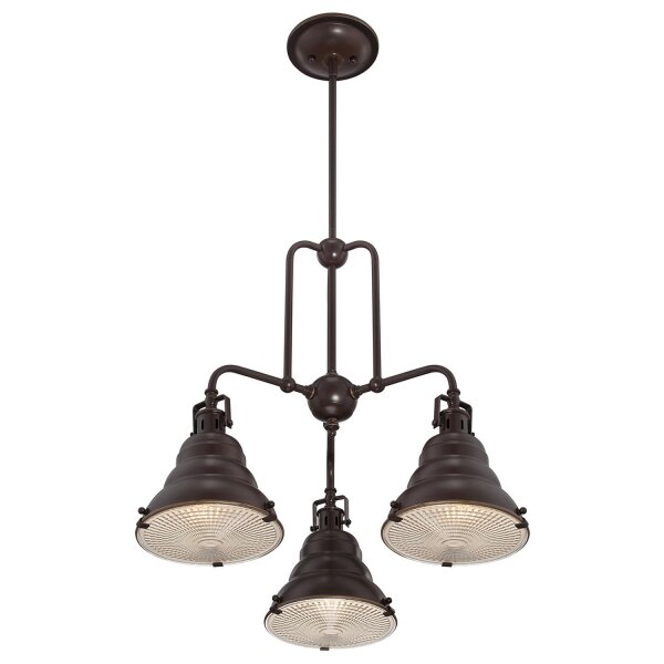 Plafonnier design industriel en bronze antique métal