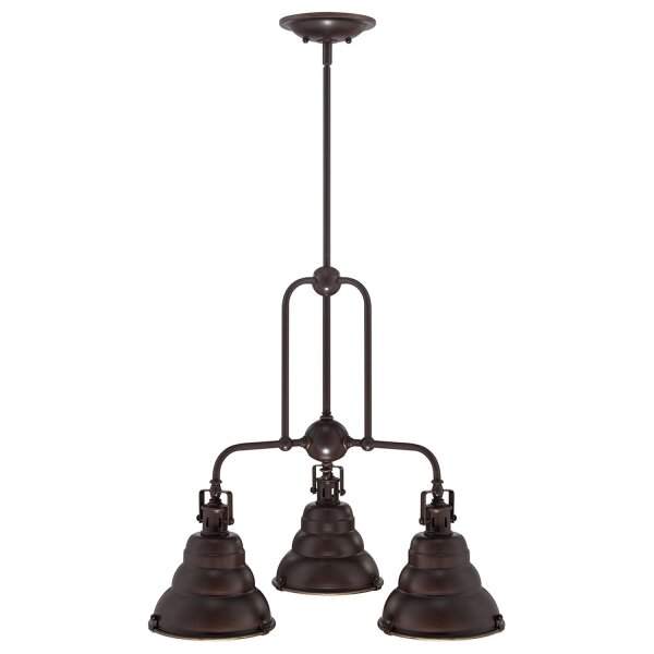 Plafonnier design industriel en bronze antique métal