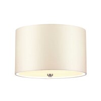 Plafonnier Tissu rond Ø36cm Crème Chrome...