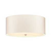 Plafonnier Cr&egrave;me Chrome rond &Oslash;56cm faible...