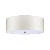 Lampe de plafond tissu grand rond Ø76cm en laiton...