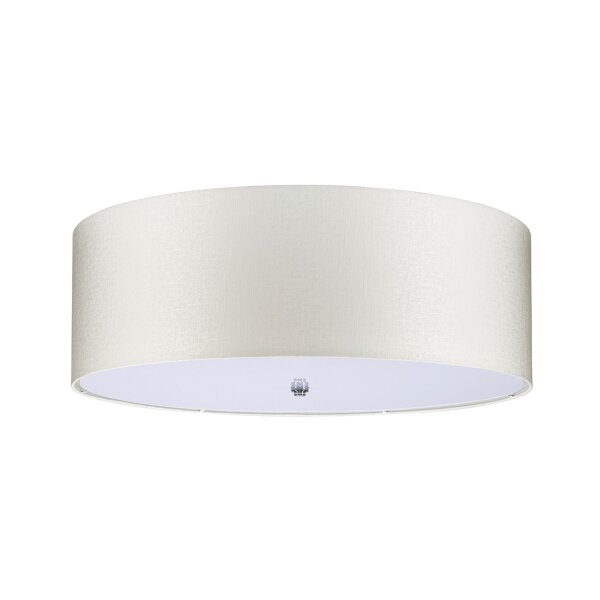 Plafonnier chambre salon crème chrome
