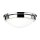 Lampe de plafond blanc chrome rond Ø32cm E27 verre métal