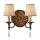 Wandlampe SAMEA Bronze B:39cm 2xE14 Design Leuchte