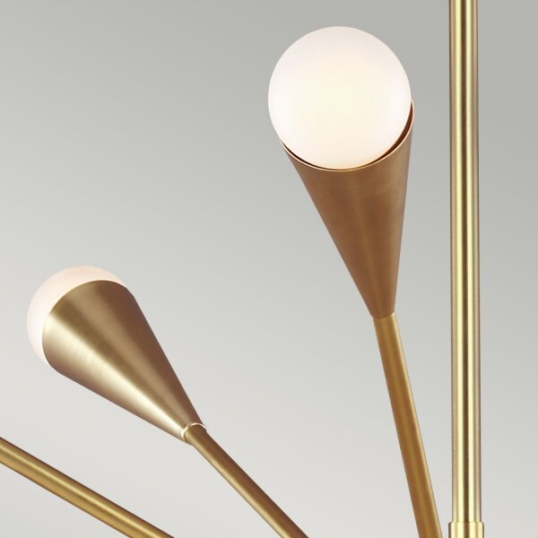 Deckenleuchte Sputnik inkl. G9 LED in Messing Art Déco