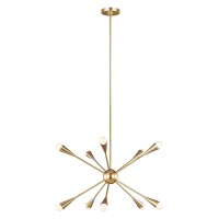 Deckenleuchte Sputnik inkl. G9 LED in Messing Art D&eacute;co