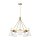 Deckenlampe Metall in Weiß Messing Ø81cm Retro