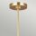 Deckenlampe Metall in Weiß Messing Ø81cm Retro
