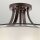 Plafonnier rond en blanc bronze antique CANELADO