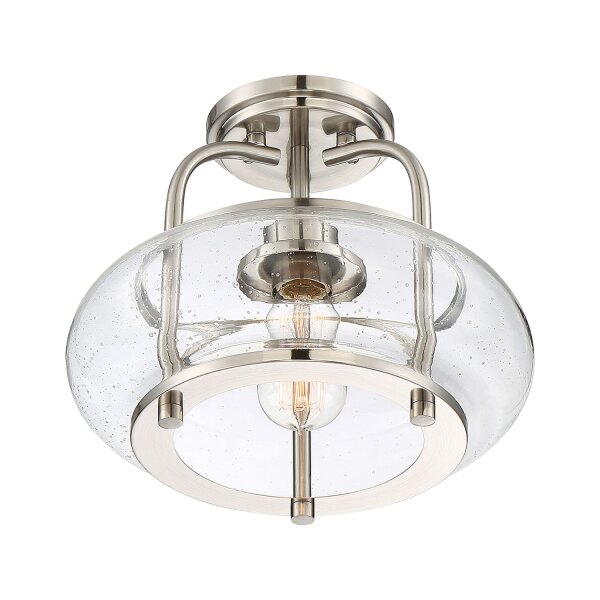 Vintage Deckenlampe Glas Metall 25cm E27 FELI