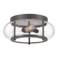 Plafonnier rond Ø41cm Industrial verre...