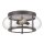 Deckenleuchte rund &Oslash;41cm Industrial Glas Metall FELI