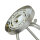Plafonnier E27 Blanc Nickel Ø37cm Verre Métal