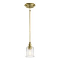 Deckenlampe E27 in Messing Ø13cm Glas Metall...