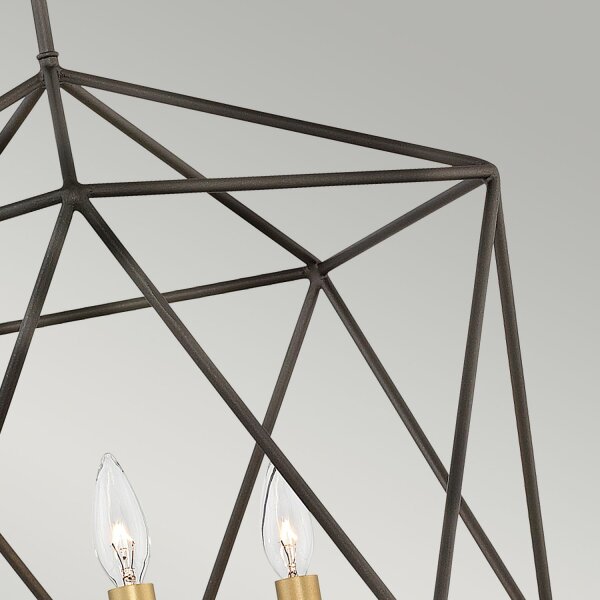 Lampe à suspendre métal géométrique réglable E14 table à manger