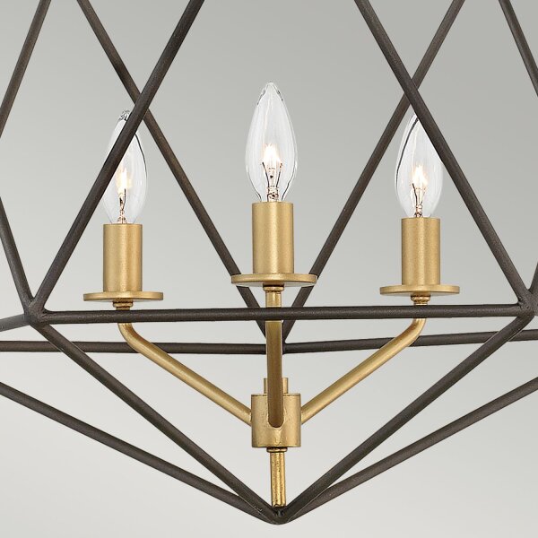 Lampe à suspendre métal géométrique réglable E14 table à manger