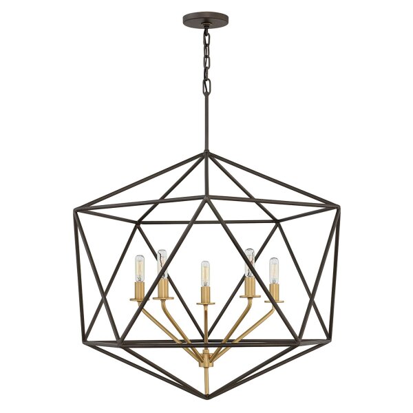 Lampe à suspendre en bronze 5 flammes orientables E14 DIVISTA