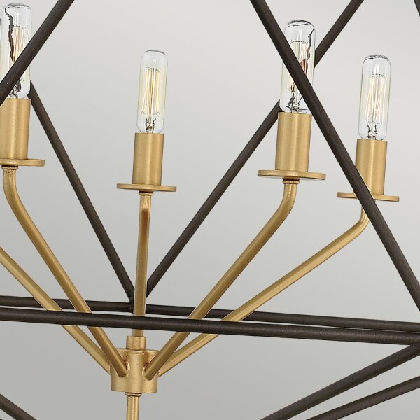 Lampe à suspendre en bronze 5 flammes orientables E14 DIVISTA