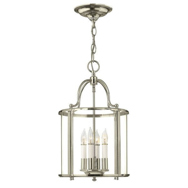 Hängelampe E14 Glas Metall Ø30cm Jugendstil AVELINE