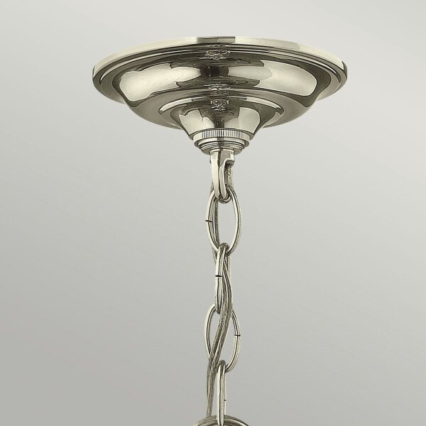 Hängelampe E14 Glas Metall Ø30cm Jugendstil AVELINE