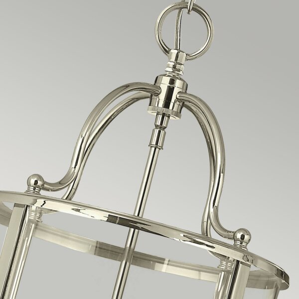 Hängelampe E14 Glas Metall Ø30cm Jugendstil AVELINE