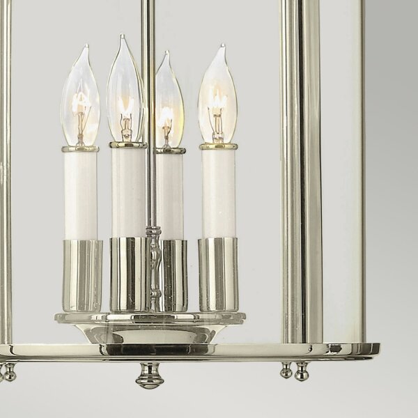 Hängelampe E14 Glas Metall Ø30cm Jugendstil AVELINE
