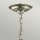 Hängelampe E14 Glas Metall Ø30cm Jugendstil AVELINE