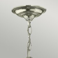 Suspension métal verre art nouveau 3x E14 AVELINE