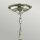 Hängeleuchte Metall Glas Jugendstil 3x E14 AVELINE