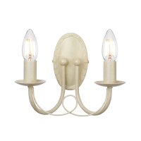 Wandleuchte GOTICA 5 Creme Gold Kerzenform Lampe
