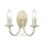Applique murale GOTICA 5 cr&egrave;me or forme bougie Lampe