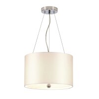 Lampe &agrave; suspendre tissu rond &Oslash;36cm en...