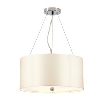 Lampe &agrave; suspendre Abat-jour en tissu rond...