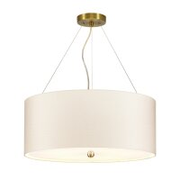 Lampe &agrave; suspendre tissu abat-jour rond...