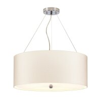 Suspension tissu &Oslash;56cm en cr&egrave;me chrome...