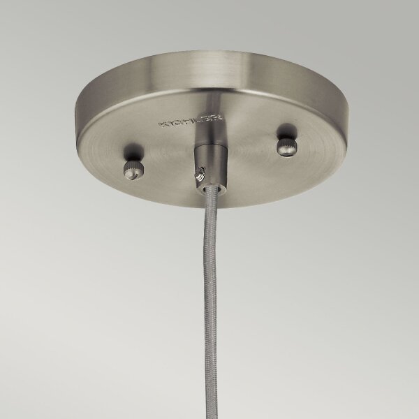 Lampe à suspendre verre métal vintage design Ø15cm E27