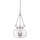 Lampe à suspendre verre métal art nouveau LISIDIA
