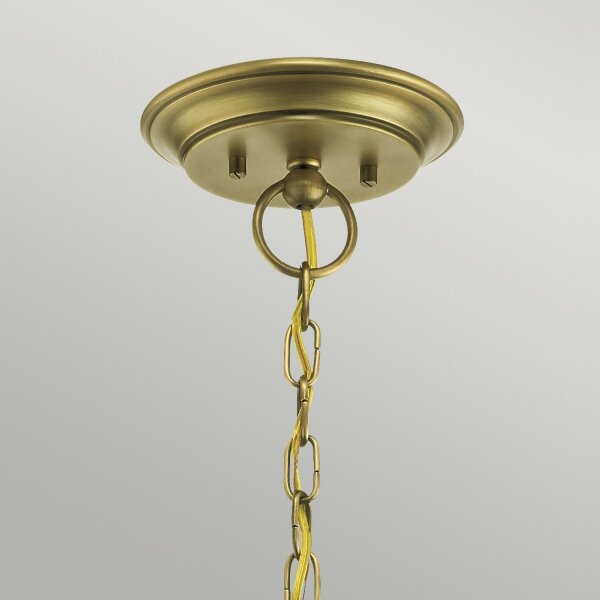 Lustre en laiton Abat-jour en verre Métal Art nouveau