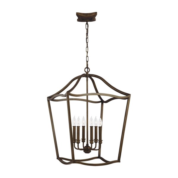 Lampe à suspendre métal en laiton antique vintage NADICIA