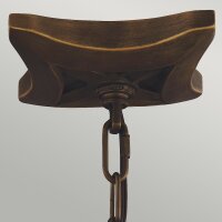 Lampe à suspendre Vintage Rustique en laiton...