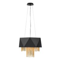 Lampe &agrave; suspendre Design moderne noir or...