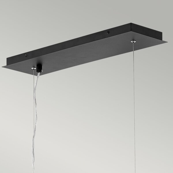 Hängelampe Metall Schwarz Silber Modern Design