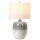 Lampe de table céramique tissu gris clair crème 61,5 cm E27